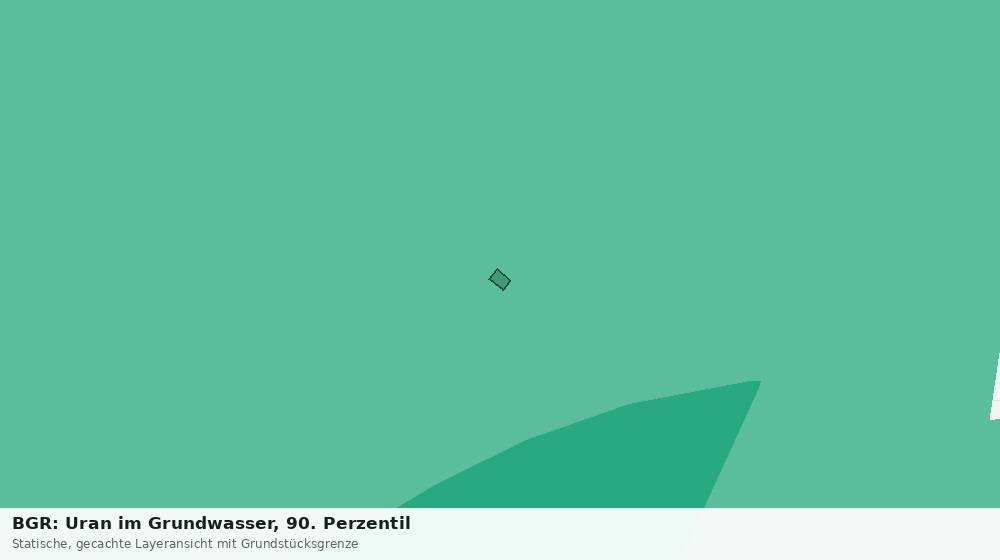 Statische Kartenansicht: BGR: Uran im Grundwasser, 90. Perzentil