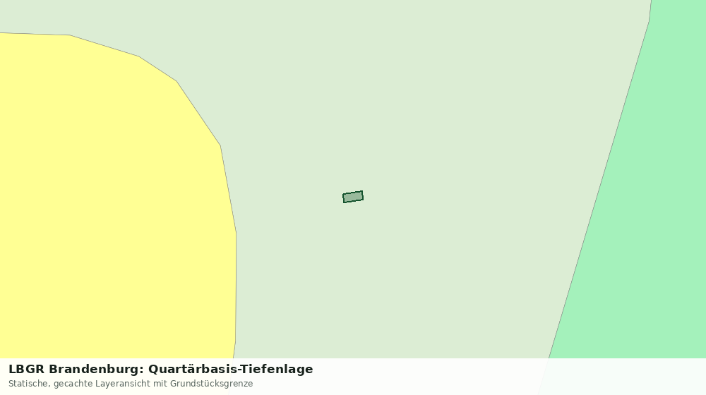 Statische Kartenansicht: LBGR Brandenburg: Quartärbasis-Tiefenlage