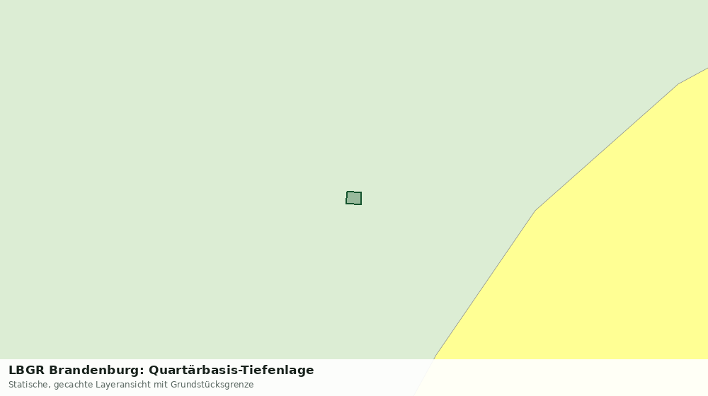 Statische Kartenansicht: LBGR Brandenburg: Quartärbasis-Tiefenlage