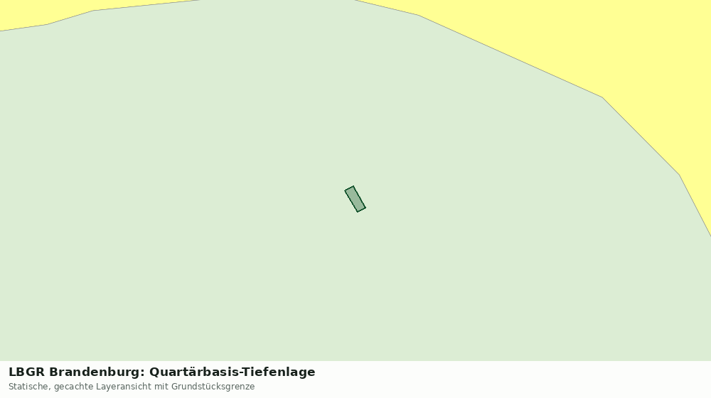 Statische Kartenansicht: LBGR Brandenburg: Quartärbasis-Tiefenlage