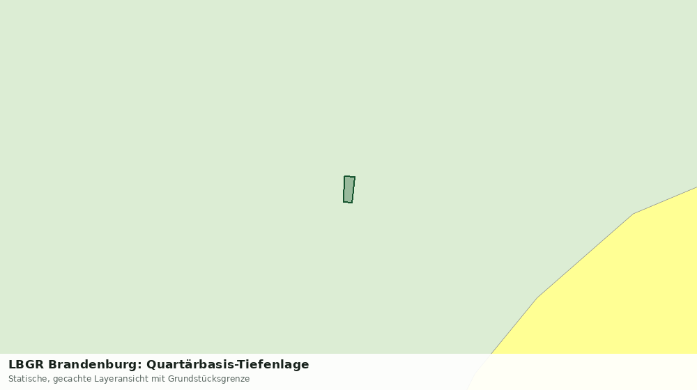 Statische Kartenansicht: LBGR Brandenburg: Quartärbasis-Tiefenlage
