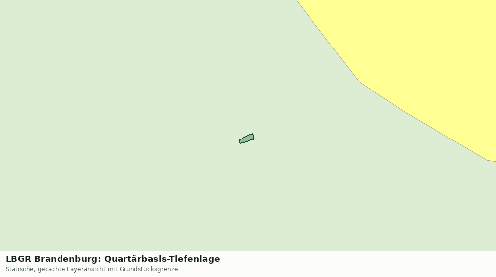 Statische Kartenansicht: LBGR Brandenburg: Quartärbasis-Tiefenlage