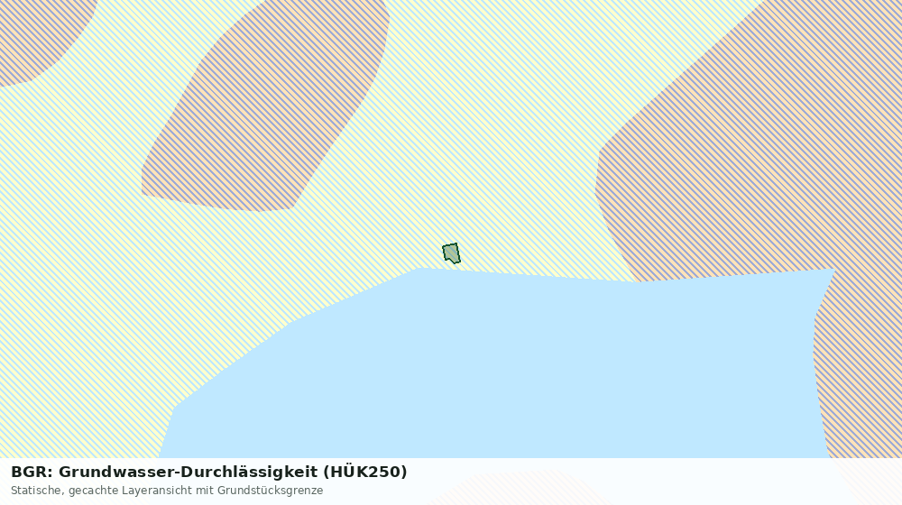 Statische Kartenansicht: BGR: Grundwasser-Durchlässigkeit (HÜK250)