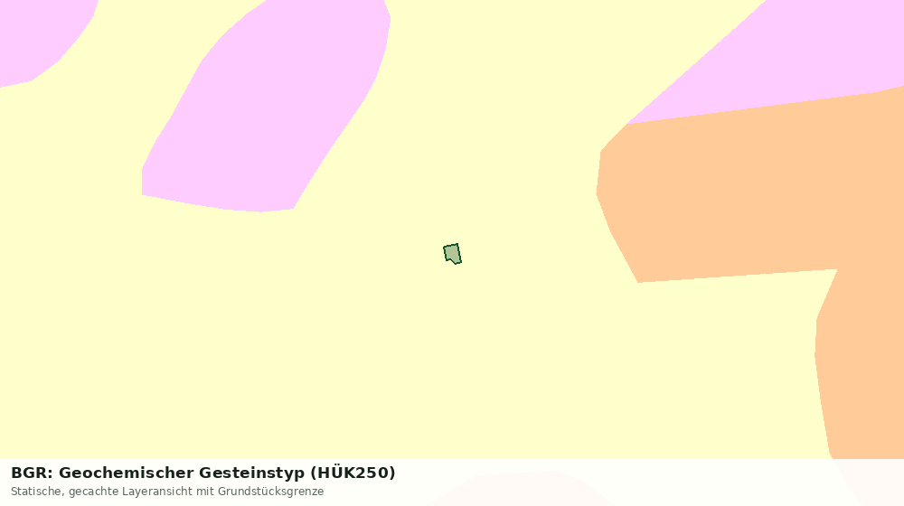 Statische Kartenansicht: BGR: Geochemischer Gesteinstyp (HÜK250)