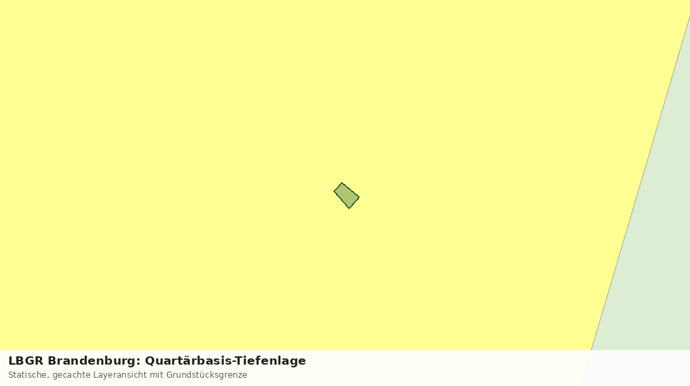 Statische Kartenansicht: LBGR Brandenburg: Quartärbasis-Tiefenlage