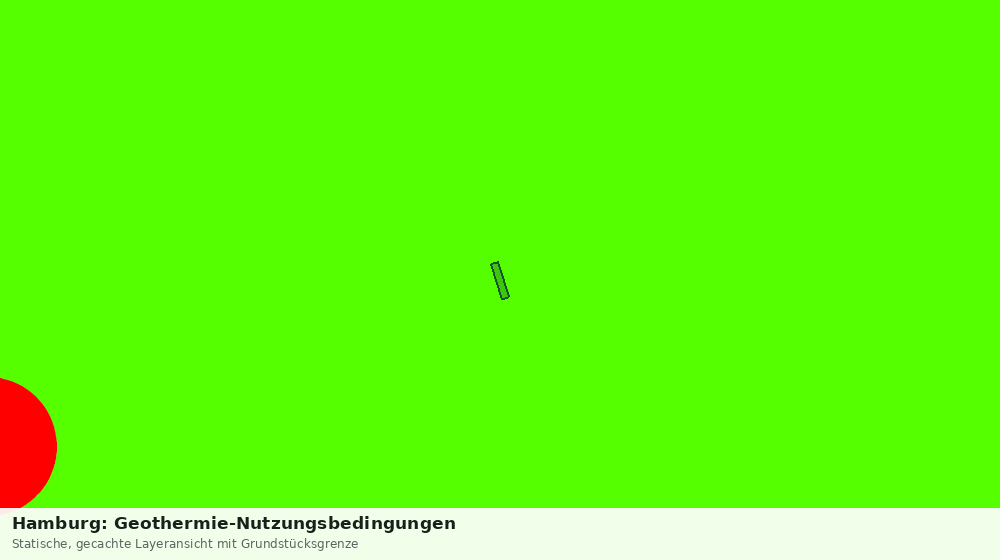 Statische Kartenansicht: Hamburg: Geothermie-Nutzungsbedingungen