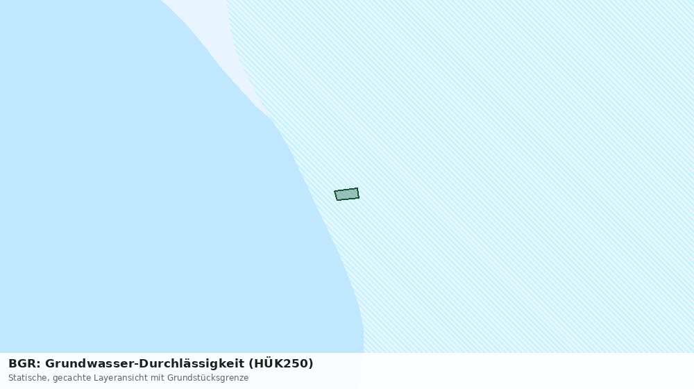 Statische Kartenansicht: BGR: Grundwasser-Durchlässigkeit (HÜK250)