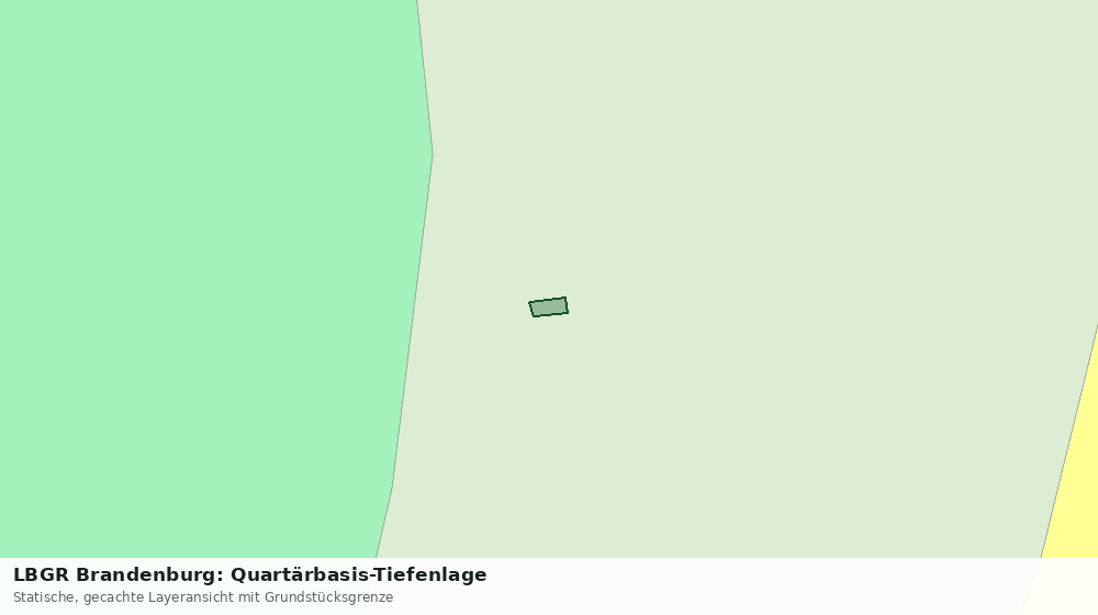 Statische Kartenansicht: LBGR Brandenburg: Quartärbasis-Tiefenlage