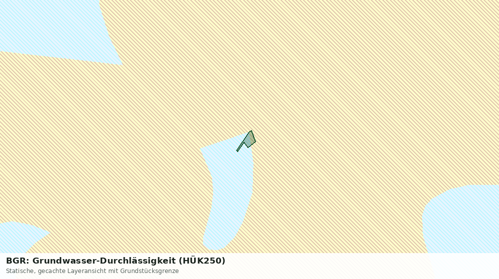 Statische Kartenansicht: BGR: Grundwasser-Durchlässigkeit (HÜK250)