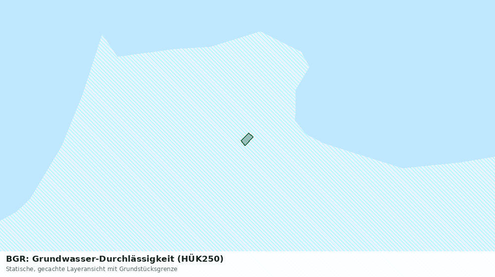 Statische Kartenansicht: BGR: Grundwasser-Durchlässigkeit (HÜK250)