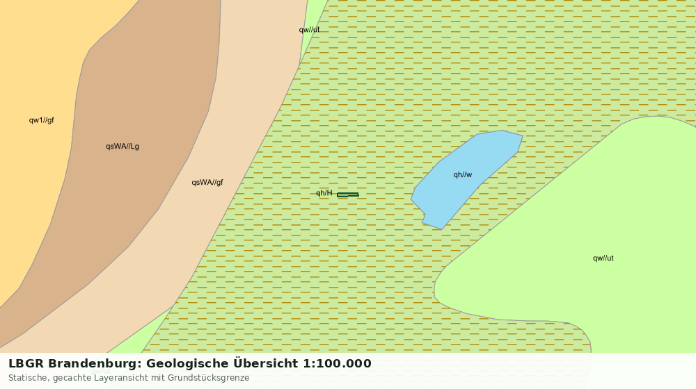 Statische Kartenansicht: LBGR Brandenburg: Geologische Übersicht 1:100.000