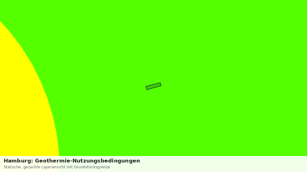Statische Kartenansicht: Hamburg: Geothermie-Nutzungsbedingungen