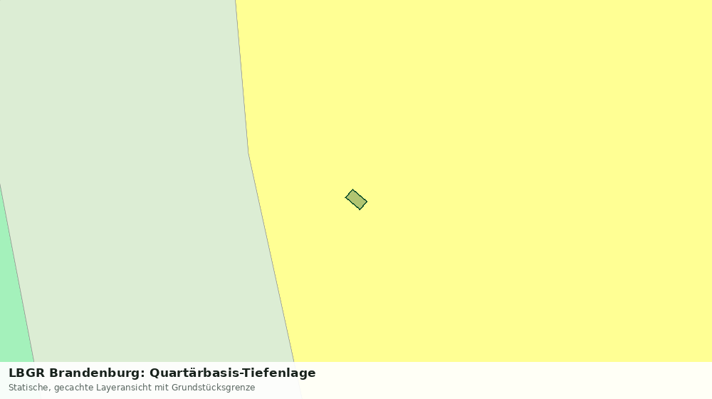 Statische Kartenansicht: LBGR Brandenburg: Quartärbasis-Tiefenlage
