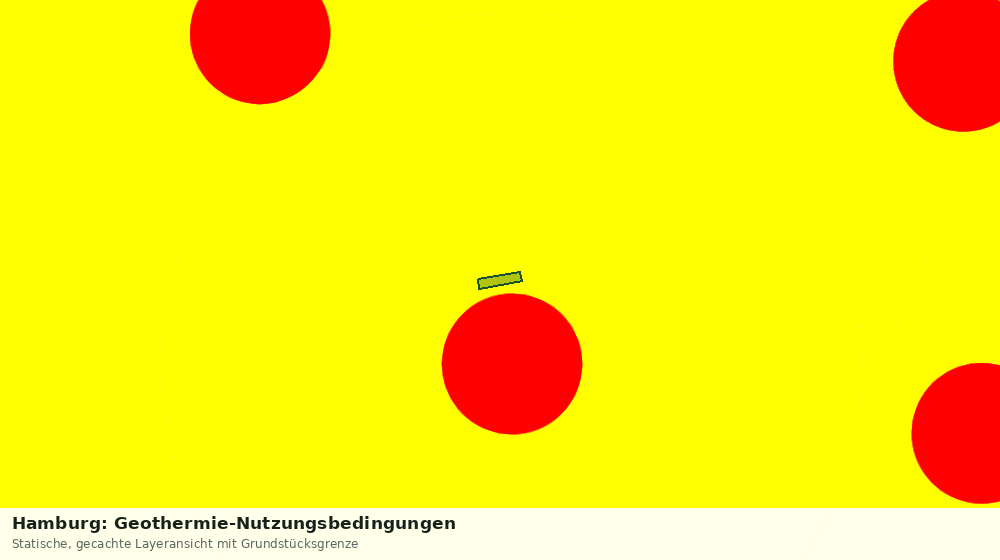 Statische Kartenansicht: Hamburg: Geothermie-Nutzungsbedingungen