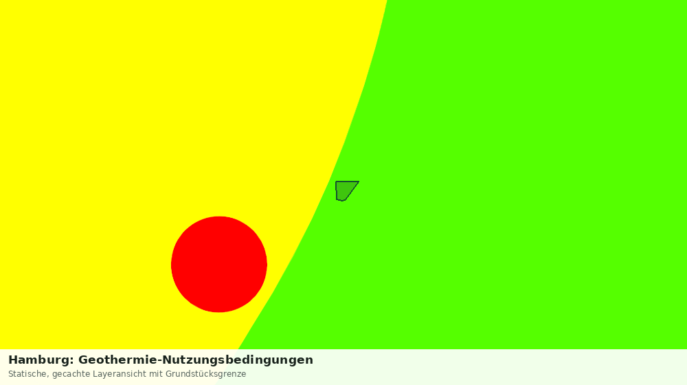 Statische Kartenansicht: Hamburg: Geothermie-Nutzungsbedingungen
