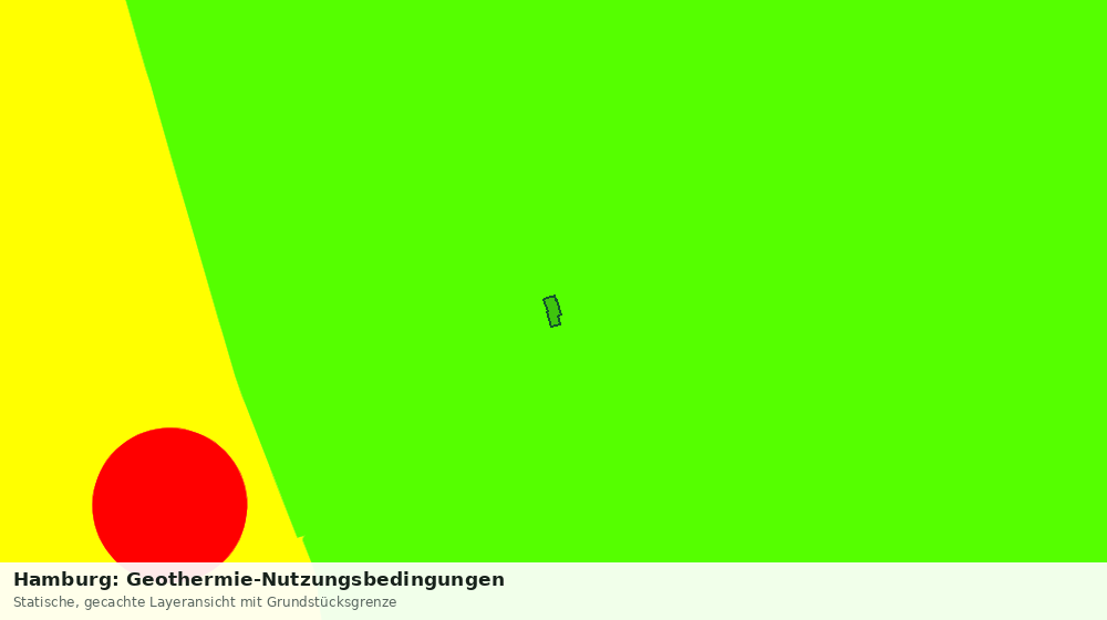 Statische Kartenansicht: Hamburg: Geothermie-Nutzungsbedingungen