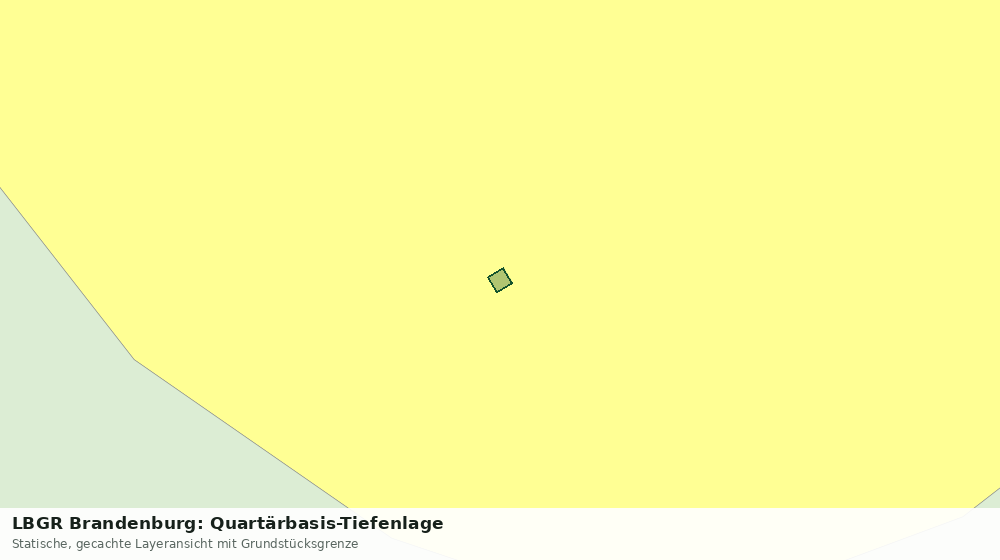 Statische Kartenansicht: LBGR Brandenburg: Quartärbasis-Tiefenlage