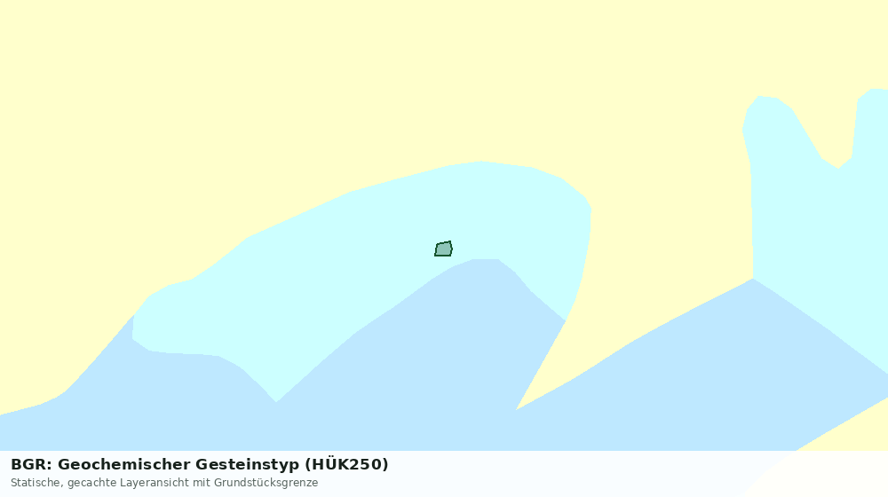 Statische Kartenansicht: BGR: Geochemischer Gesteinstyp (HÜK250)