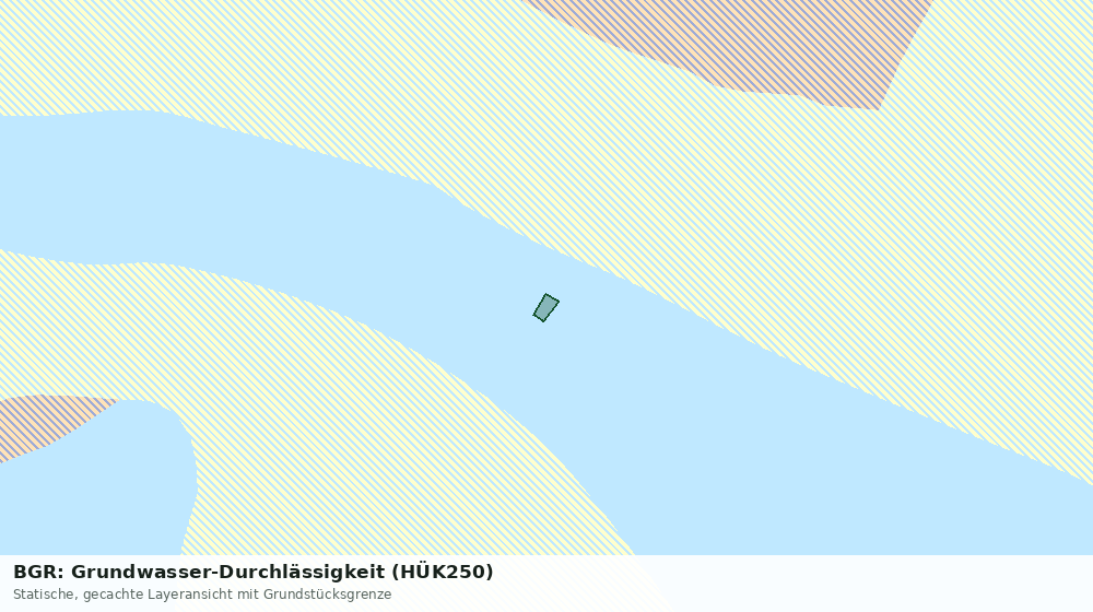 Statische Kartenansicht: BGR: Grundwasser-Durchlässigkeit (HÜK250)