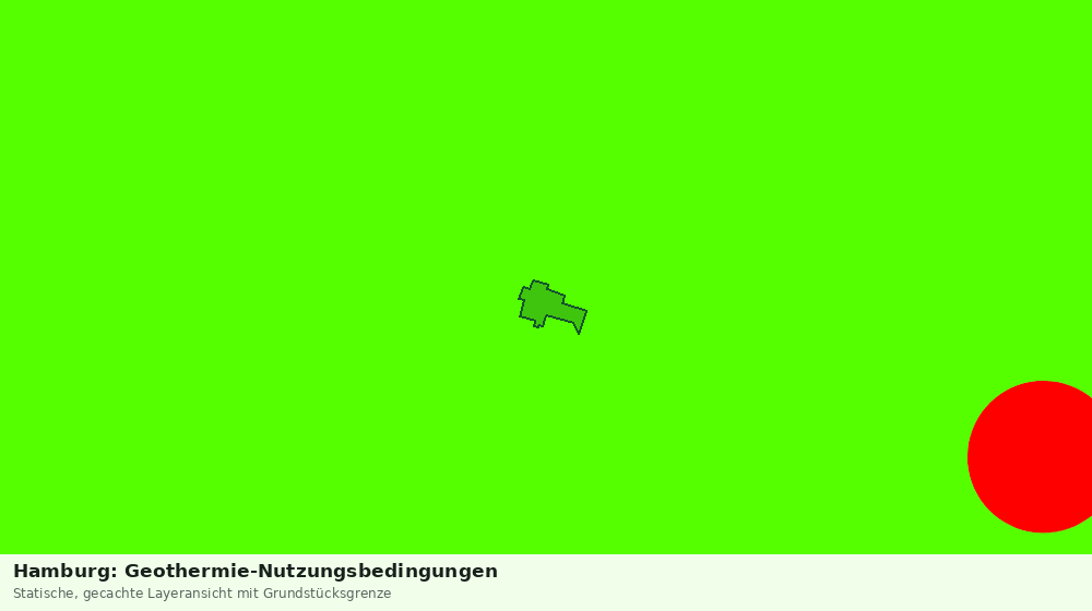 Statische Kartenansicht: Hamburg: Geothermie-Nutzungsbedingungen