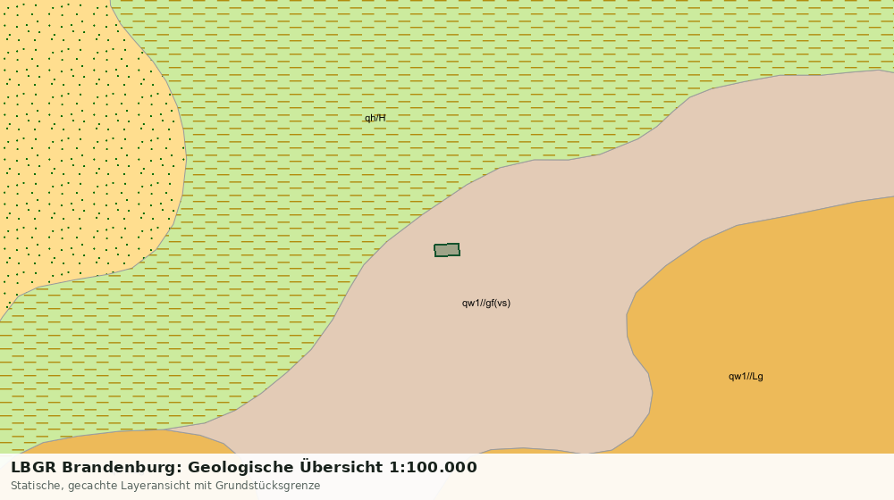 Statische Kartenansicht: LBGR Brandenburg: Geologische Übersicht 1:100.000