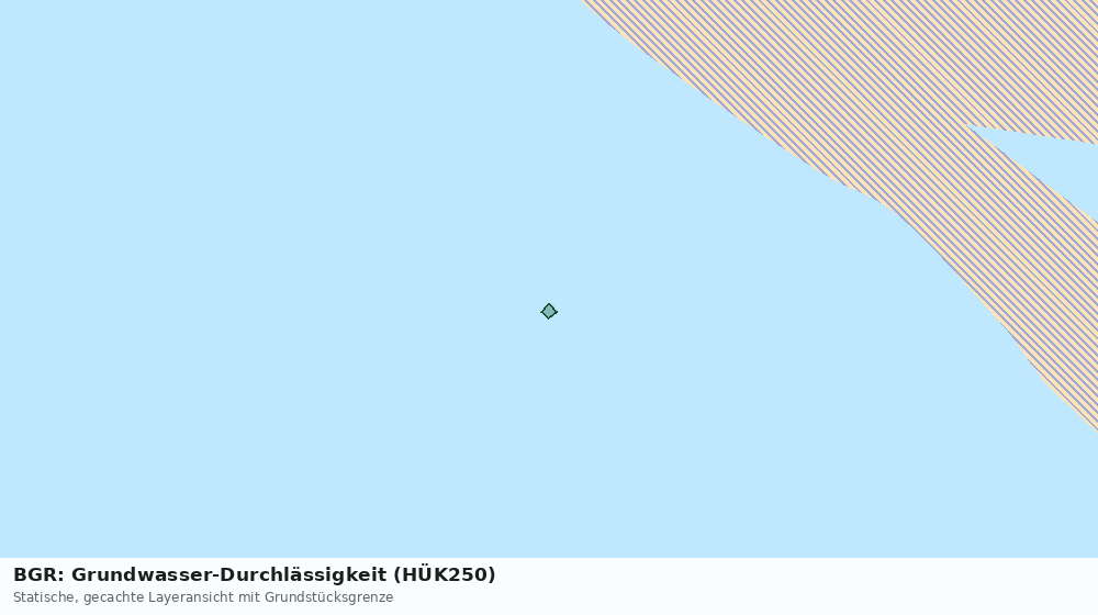 Statische Kartenansicht: BGR: Grundwasser-Durchlässigkeit (HÜK250)