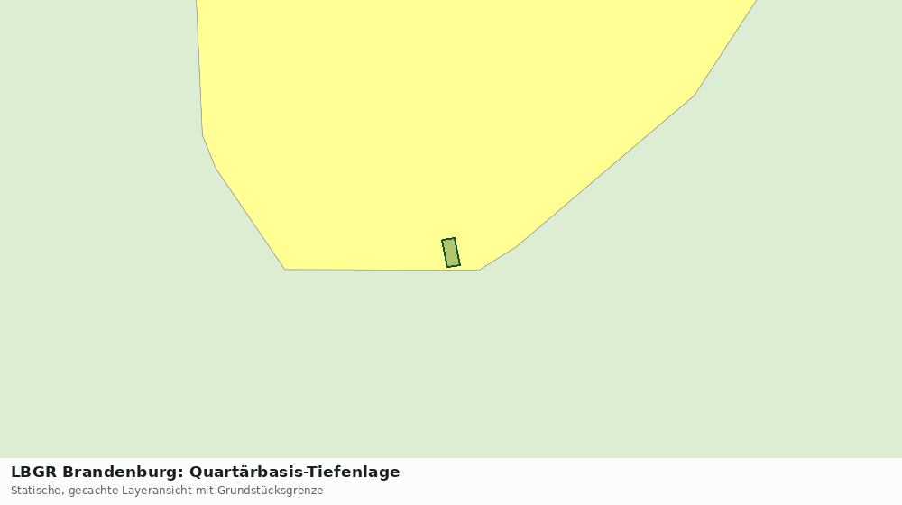 Statische Kartenansicht: LBGR Brandenburg: Quartärbasis-Tiefenlage