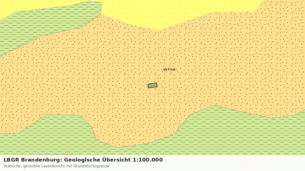 Statische Kartenansicht: LBGR Brandenburg: Geologische Übersicht 1:100.000