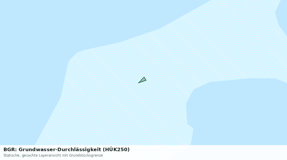 Statische Kartenansicht: BGR: Grundwasser-Durchlässigkeit (HÜK250)