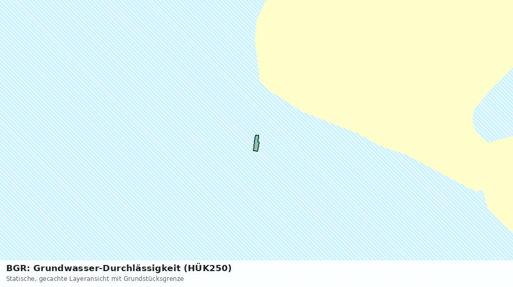 Statische Kartenansicht: BGR: Grundwasser-Durchlässigkeit (HÜK250)