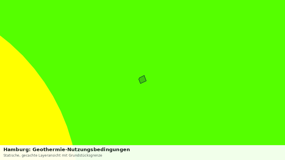 Statische Kartenansicht: Hamburg: Geothermie-Nutzungsbedingungen
