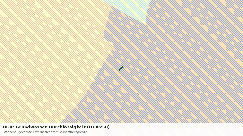Statische Kartenansicht: BGR: Grundwasser-Durchlässigkeit (HÜK250)