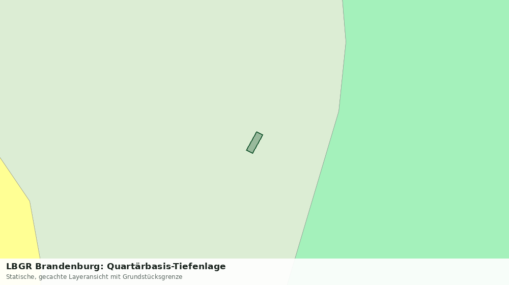 Statische Kartenansicht: LBGR Brandenburg: Quartärbasis-Tiefenlage
