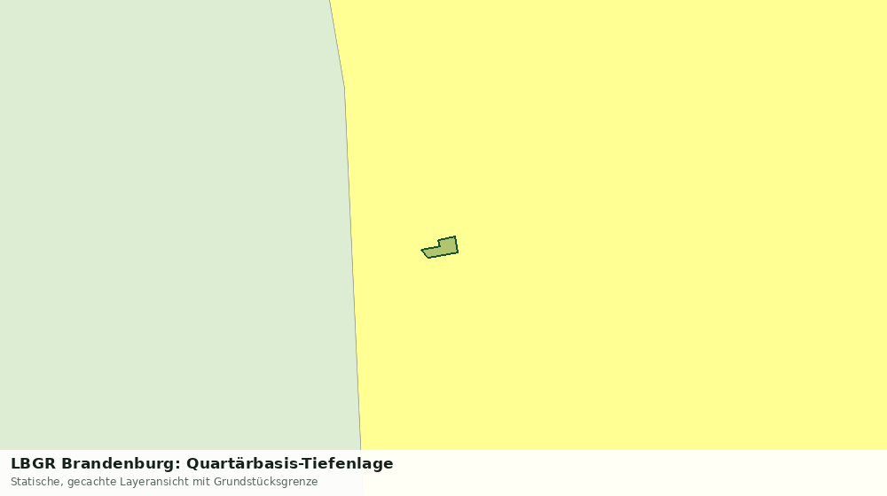 Statische Kartenansicht: LBGR Brandenburg: Quartärbasis-Tiefenlage