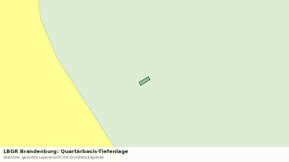 Statische Kartenansicht: LBGR Brandenburg: Quartärbasis-Tiefenlage