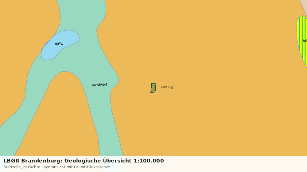 Statische Kartenansicht: LBGR Brandenburg: Geologische Übersicht 1:100.000