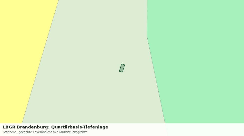 Statische Kartenansicht: LBGR Brandenburg: Quartärbasis-Tiefenlage