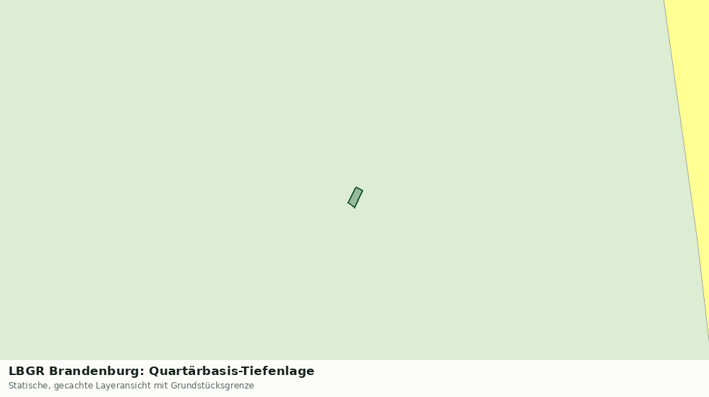 Statische Kartenansicht: LBGR Brandenburg: Quartärbasis-Tiefenlage