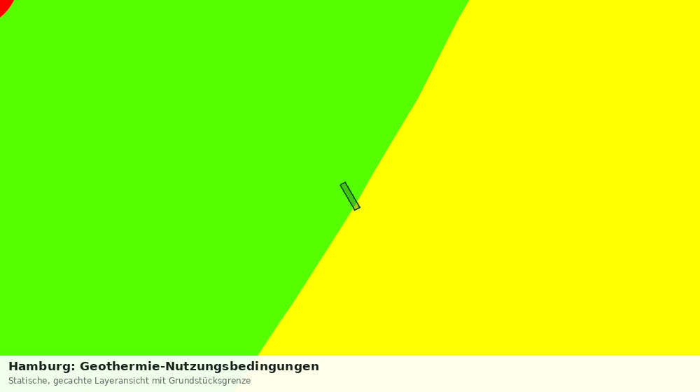 Statische Kartenansicht: Hamburg: Geothermie-Nutzungsbedingungen