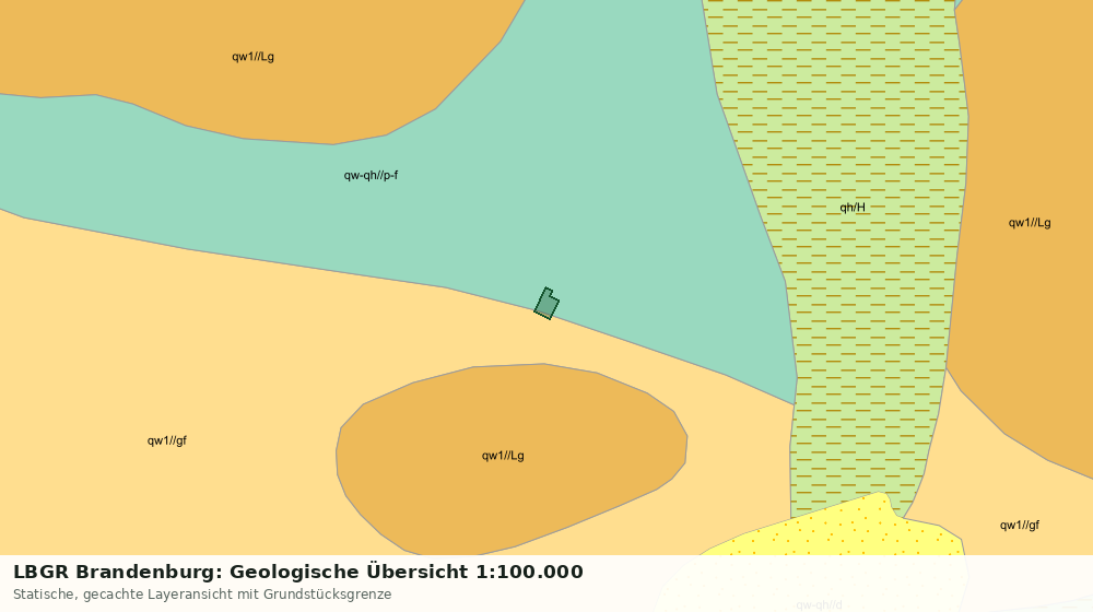 Statische Kartenansicht: LBGR Brandenburg: Geologische Übersicht 1:100.000