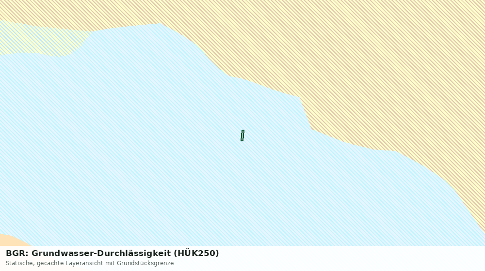 Statische Kartenansicht: BGR: Grundwasser-Durchlässigkeit (HÜK250)