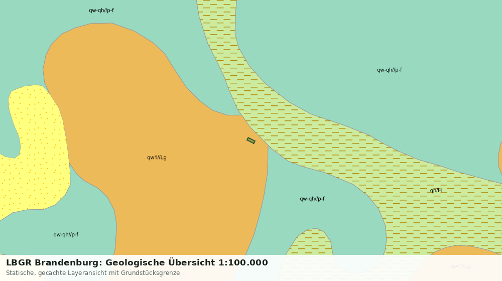 Statische Kartenansicht: LBGR Brandenburg: Geologische Übersicht 1:100.000