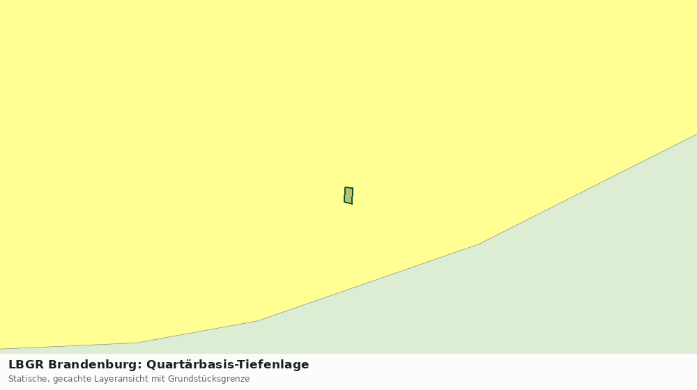 Statische Kartenansicht: LBGR Brandenburg: Quartärbasis-Tiefenlage
