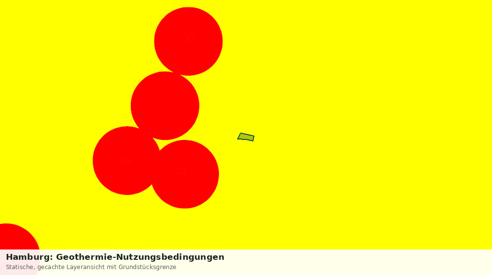 Statische Kartenansicht: Hamburg: Geothermie-Nutzungsbedingungen