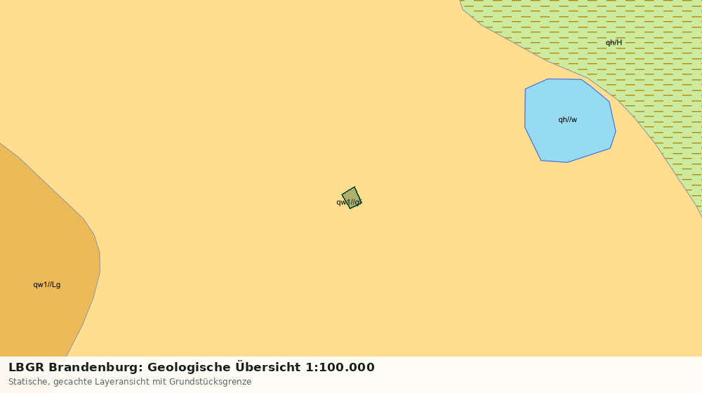 Statische Kartenansicht: LBGR Brandenburg: Geologische Übersicht 1:100.000