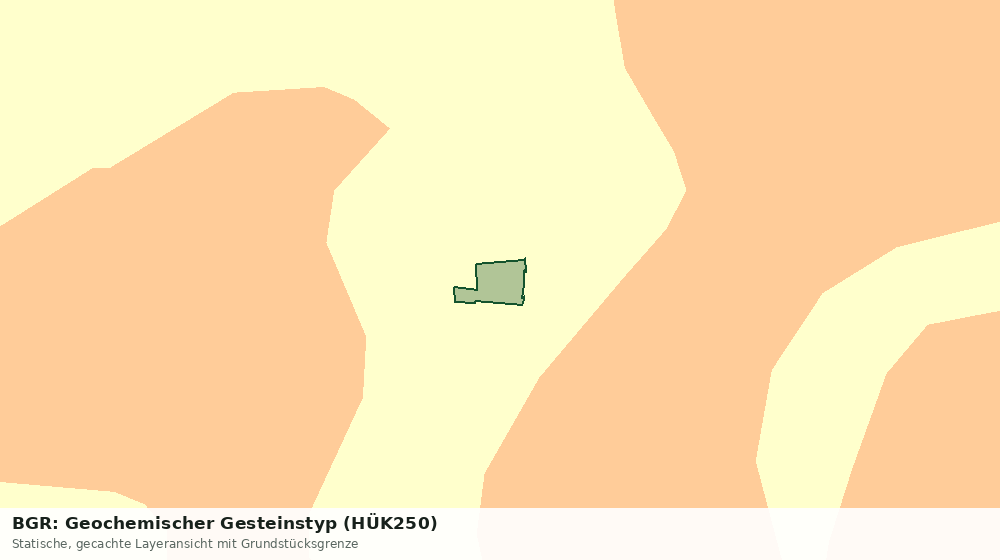Statische Kartenansicht: BGR: Geochemischer Gesteinstyp (HÜK250)