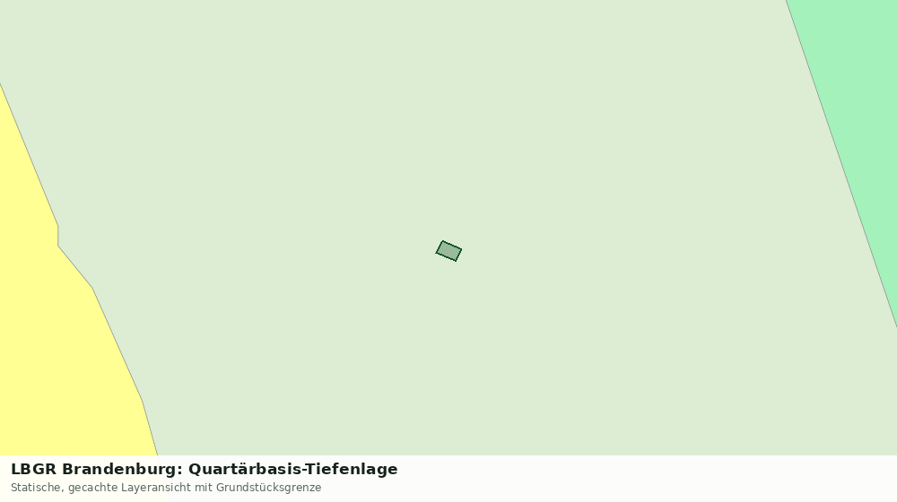 Statische Kartenansicht: LBGR Brandenburg: Quartärbasis-Tiefenlage