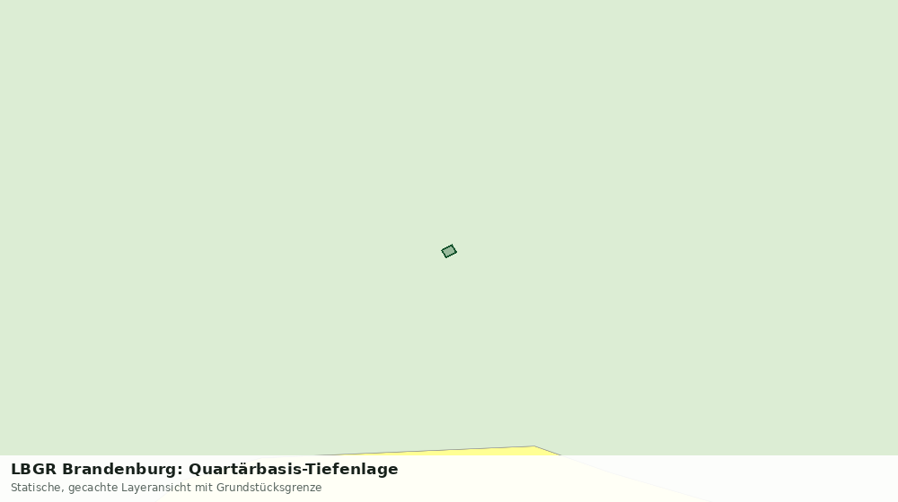 Statische Kartenansicht: LBGR Brandenburg: Quartärbasis-Tiefenlage