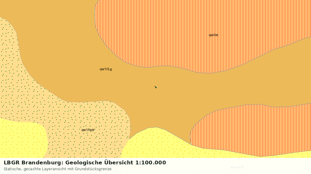 Statische Kartenansicht: LBGR Brandenburg: Geologische Übersicht 1:100.000