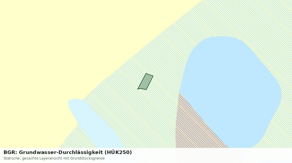 Statische Kartenansicht: BGR: Grundwasser-Durchlässigkeit (HÜK250)